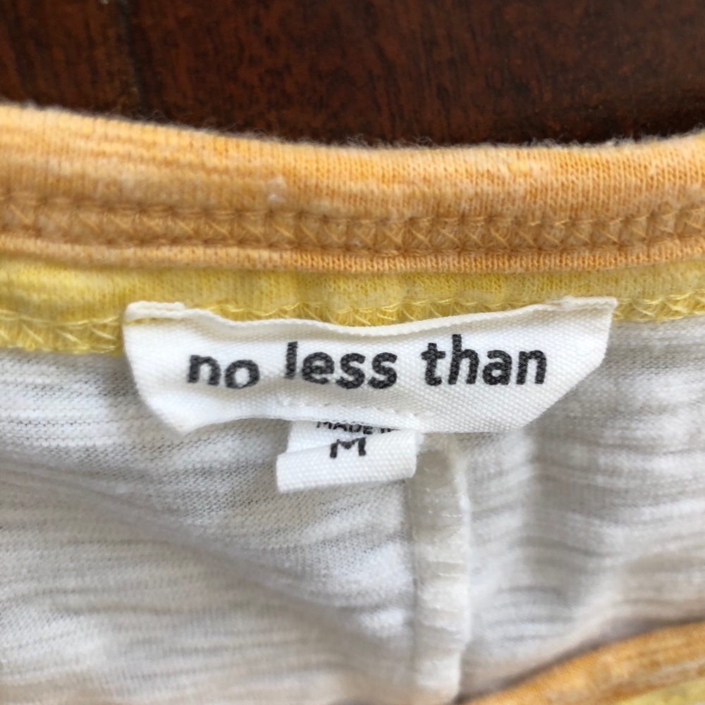No Less Than Yellow Ribbed Tee - Picture 3 of 6